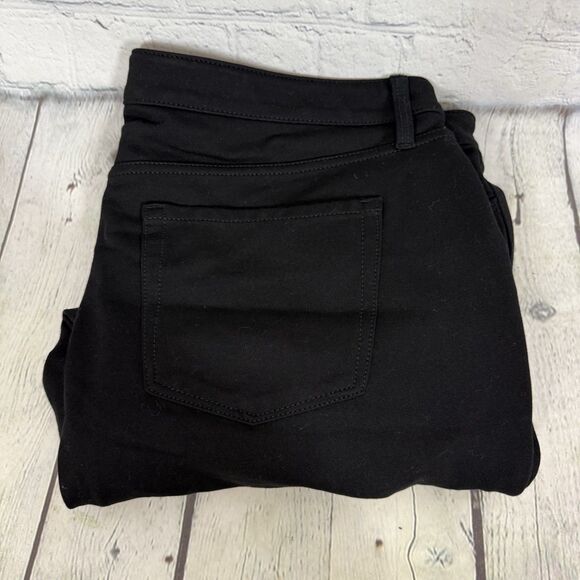Talbots Jeans Women Size 14 Petite Black High Rise Jegging Ankle Straight Preppy - Picture 1 of 11